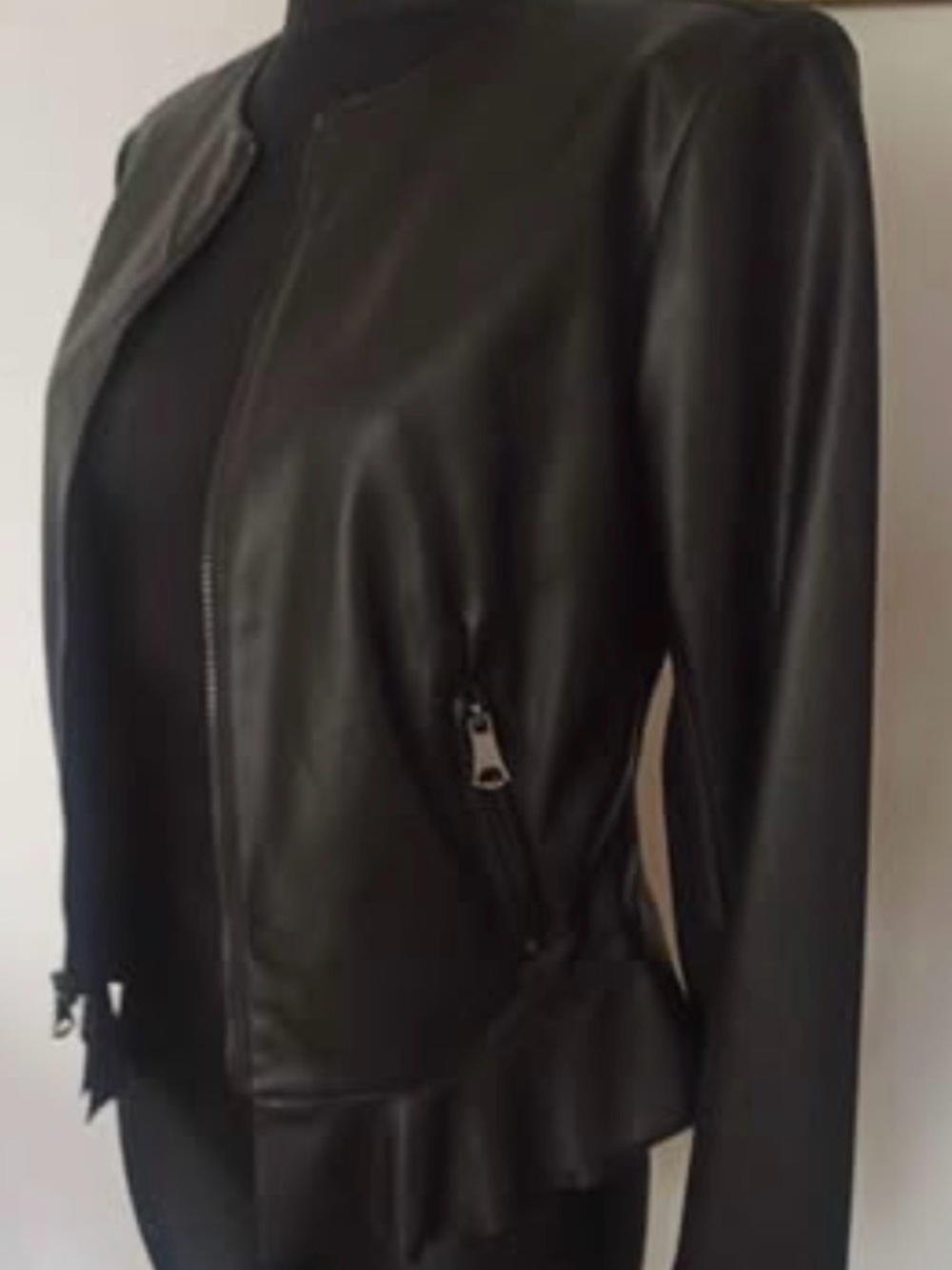 Marc New York Black Faux Leather Jacket